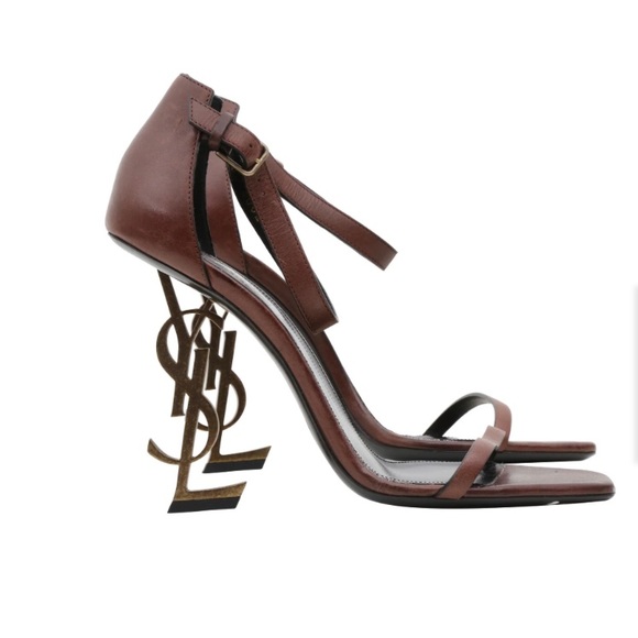 FINAL PRICE!!! Size 41.5 YSL Opyum Brown Leather Heels - Picture 3 of 7